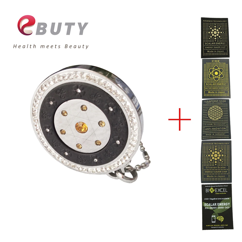 

EBUTY David Star Energy Pendant Quantum Health Lava Fashion Jewelry Charm with Anti Radiation Sticker for Mobile Phone Free Gift