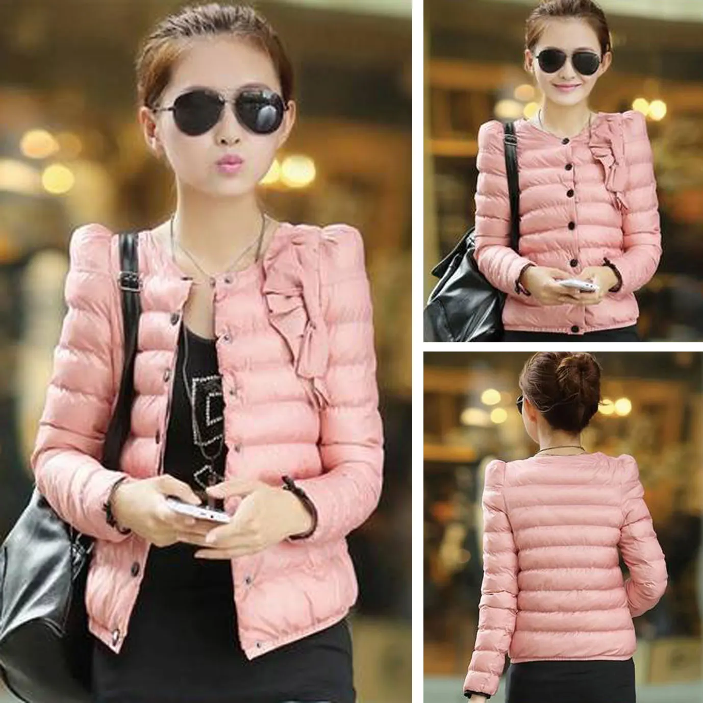 

Autumn Women Jacket New Fashion Casual Down Cotton Padded Parkas Winter Warm Female Short Coats Outwear Chamarras De Mujer