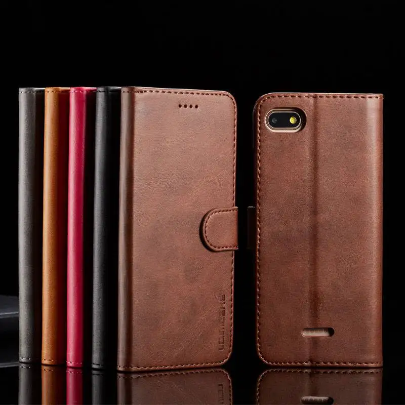 

Phone Case For Xiaomi Redmi 6A 6 Pro Leather Case Cover Classic Wallet Protector Capa Fundas For Redmi 6 6Pro Case Coque Etui