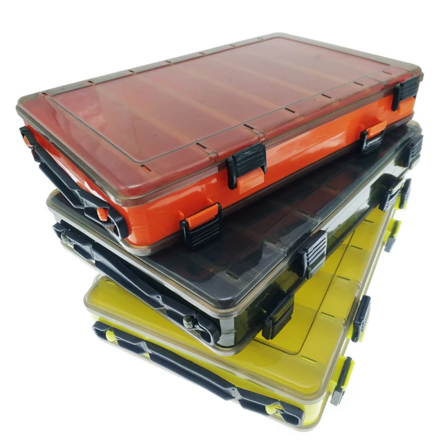 US $7.79 Fishing Lure Box Tackle Box Double-decker Sub-bait Box Portable Bait Fishing Gear Storage Box Doubl