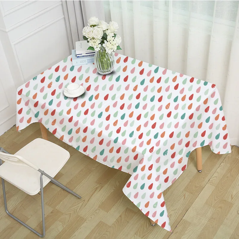 Elegant Table Cover Cartoon Animal Flower Printed Tablecloth for Wedding Restaurant Banqueting Chri