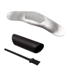 Пресс для чеснока набор колпачок кисти домашний сад кухня столовая three-шт. набор давления для чистки чеснока чеснок