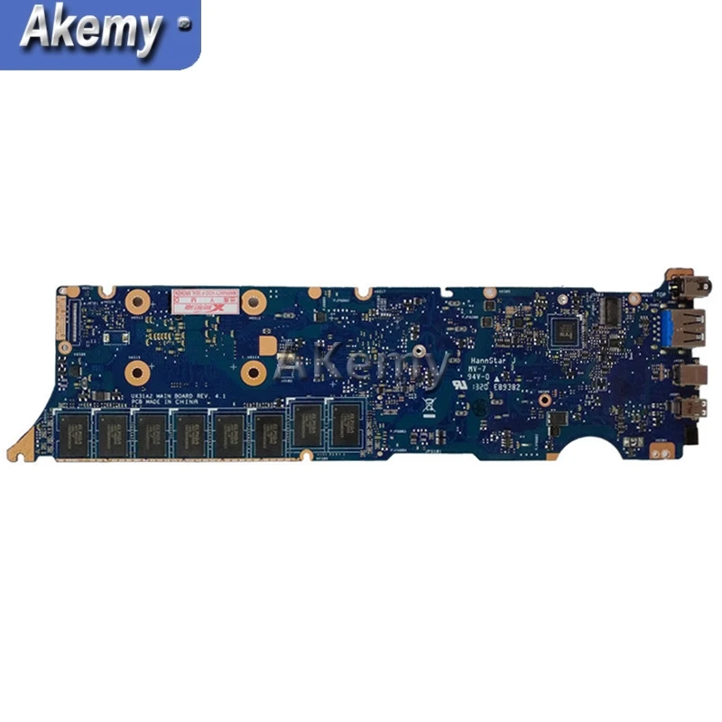 Amazoon UX31A2 محمول اللوحة الأم ل ASUS UX31A UX31 اختبار اللوحة الأصلية 8G RAM i5-3317U REV4.1