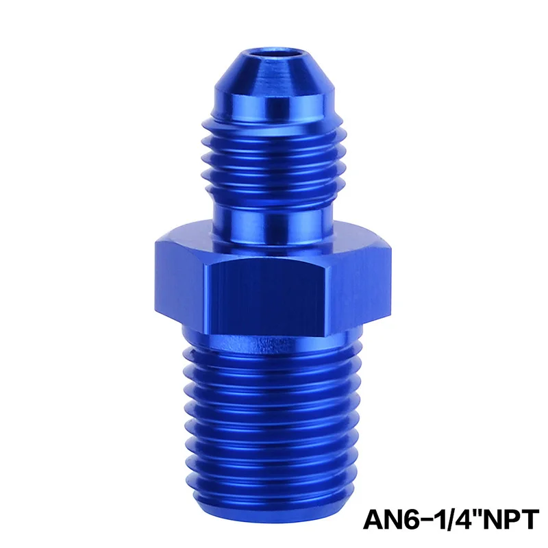 Алюминиевый адаптер Male AN6 To 1/2 'Ɖ/8&quot 1/4 &quotNPT Thread прямой для трубы фитинги
