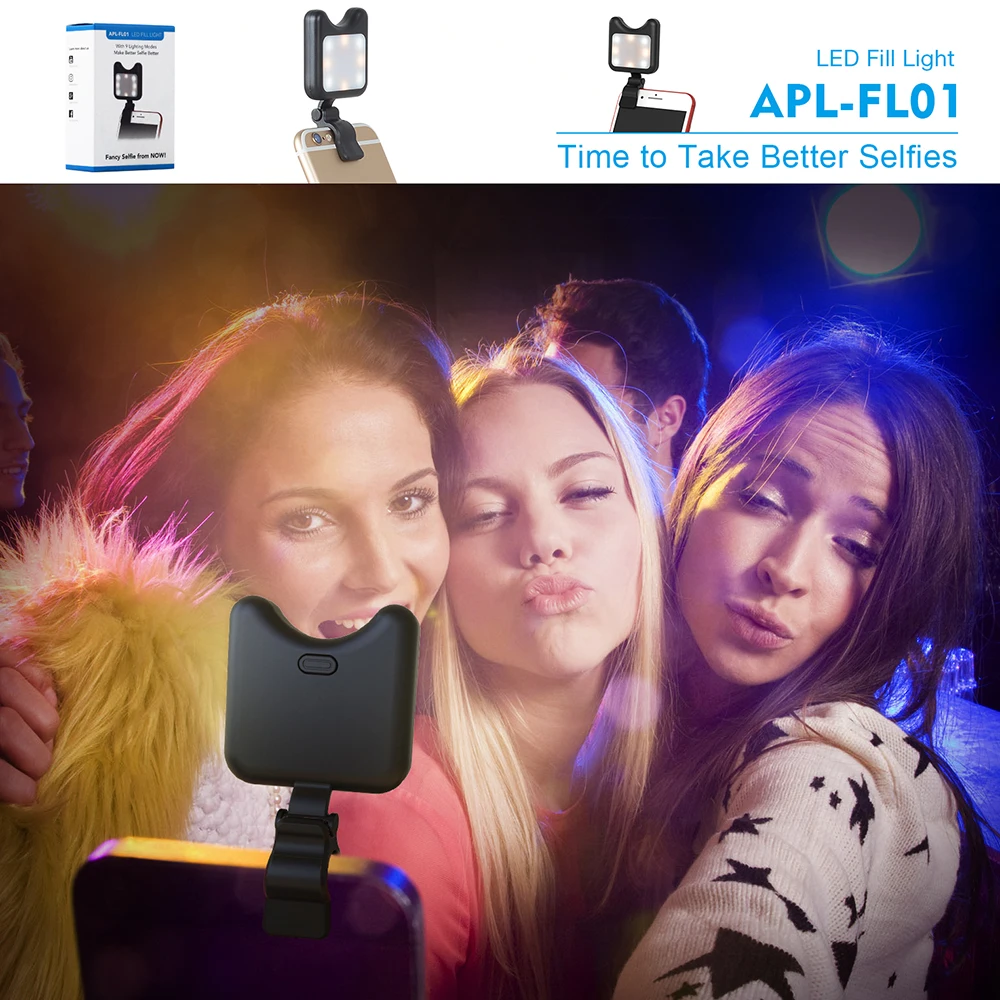 APEXEL 3 в 1, объектив для камеры телефона, широкий макрообъектив+ светодиодный светильник для селфи, объектив для iPhone, объектив для смартфонов на базе android ios