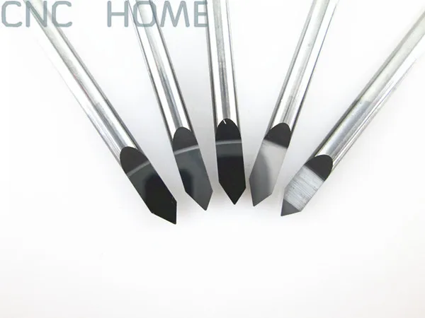 

3.175*60 Angle*0.3mm- 10PCS 1/8'' CNC Metal Cutter Tool, Quality V-shape Carbide CNC Router Engraving Bits, Wholesale Price