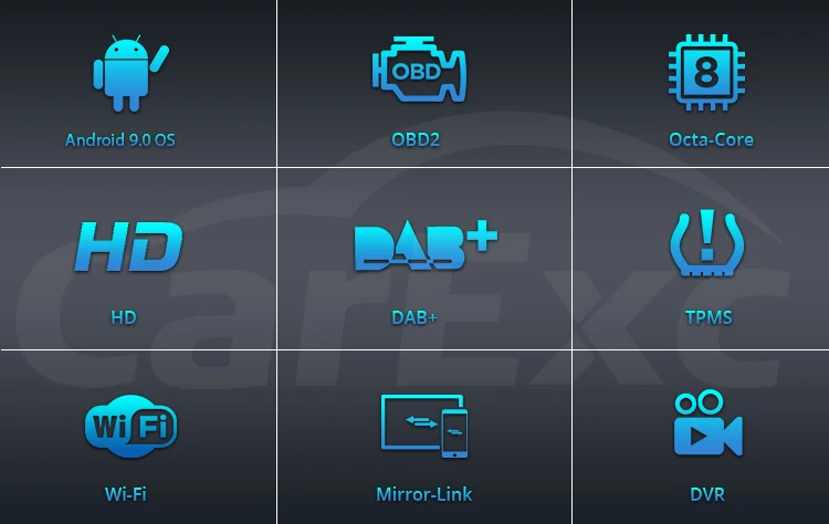 Clearance Android 9.0 Octa Core Car DVD Player For FORD S-Max Kuga Fusion Transit Fiesta Focus II GPS WIFI Navigation Radi WIFI Stereo 14