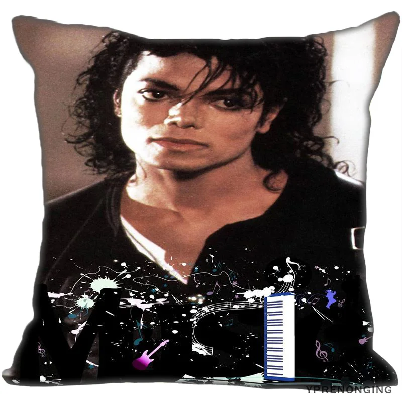 Лучший заказ Майкл-Джексон(2) Наволочка на подушку, спальня квадратная Наволочка на молнии(с одной стороны)#190404-01-43