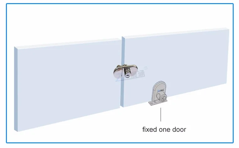 Горячая, стеклянная витрина/замки для витрины, цинковый сплав, 5-8 мм стекло, одна/двойная дверь, не нужно сверлить, легко установить