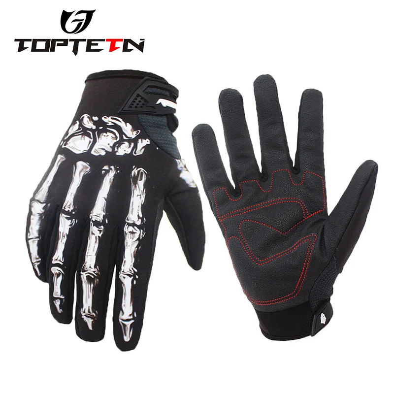 

2018 Hot Men Women Glove Sport Racing Motorcycle Gel Bike Bone Skeleton Bicycle Full Finger Cycling Gloves