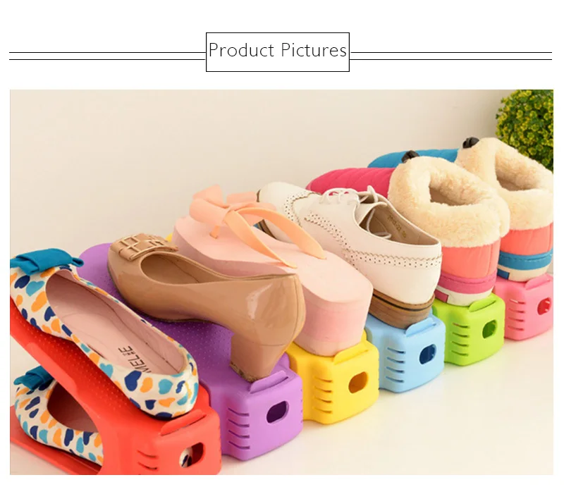 Толстая Пластиковая регулируемая стойка для обуви, экономит место, шкаф для обуви, стеллаж для хранения обуви, короткая полка для обуви