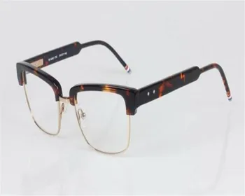 

MONGOTEN Vintage Unisex Fashion Brand Design Acetate Optical Eyeglasses Frame Leopard Black Myopia Goggle Eyeglasses Spectacle