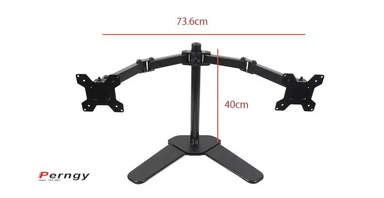 DL-MS01 Настольный зажим с полным движением 360 градусов двойной держатель для монитора 1"-27" ЖК-светодиодный держатель для монитора с загрузкой 9,9 кг Подставка для ПК