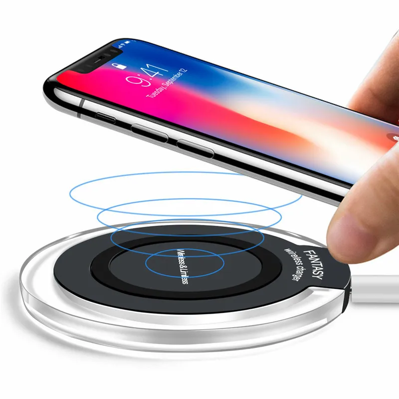 

10W Qi Wireless Charger for iPhone 8/X Fast Wireless Charging for Samsung S8/S8+/S7 Edge Nexus 5 Lumia 820 USB Charger Pad