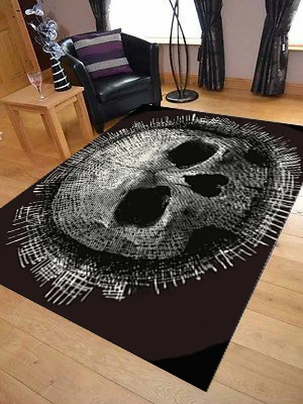 3D Печатный Череп узор коврики для гостиной Нескользящие прямоугольные коврики Kicken коврик для комнаты ковер на диван йога коврик домашний