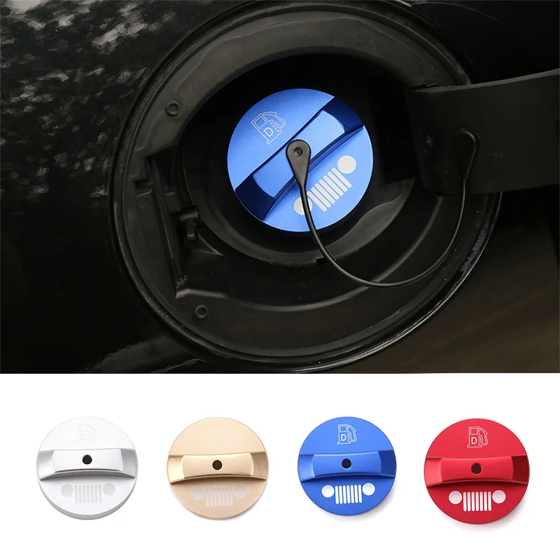 

SHINEKA Aluminium Alloy Inner Gas Lid Filler Fuel Tank Cap Cover for Jeep Cherokee 14-16 Car Accessories
