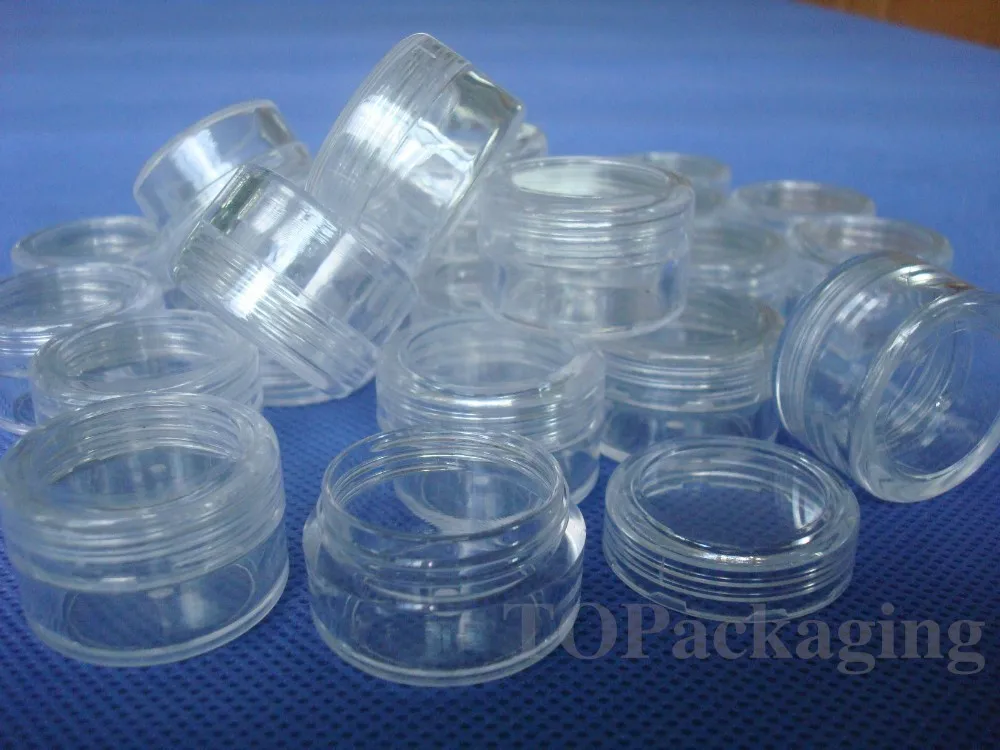 Free-shipping-50pc-lot-5g-sample-clear-cream-jar-Mini-cosmetic-bottles-containers-transparent-pot-for