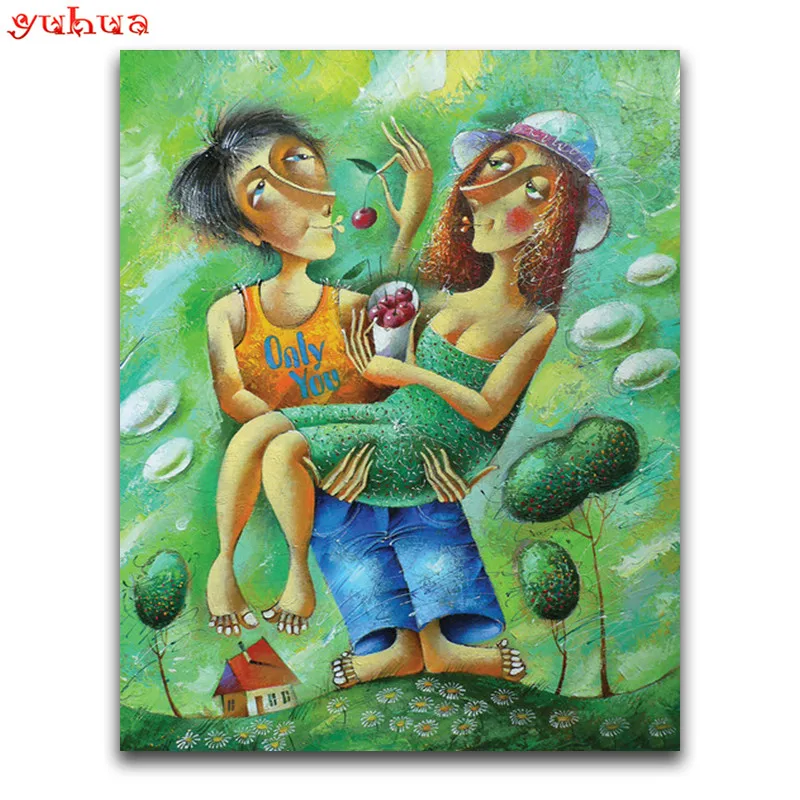 

Full Square Diamond embroidery Cross stitch Cartoon DIY 3D Diamond mosaic people Full Round Diamond painting Strange beauty