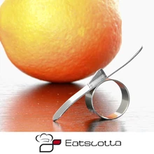 Нержавеющая сталь Металл Оранжевый Овощечистка Нож устройство Парер палец нож легко открыть Цитрусовые фрукты овощи инструменты Кухня гаджет