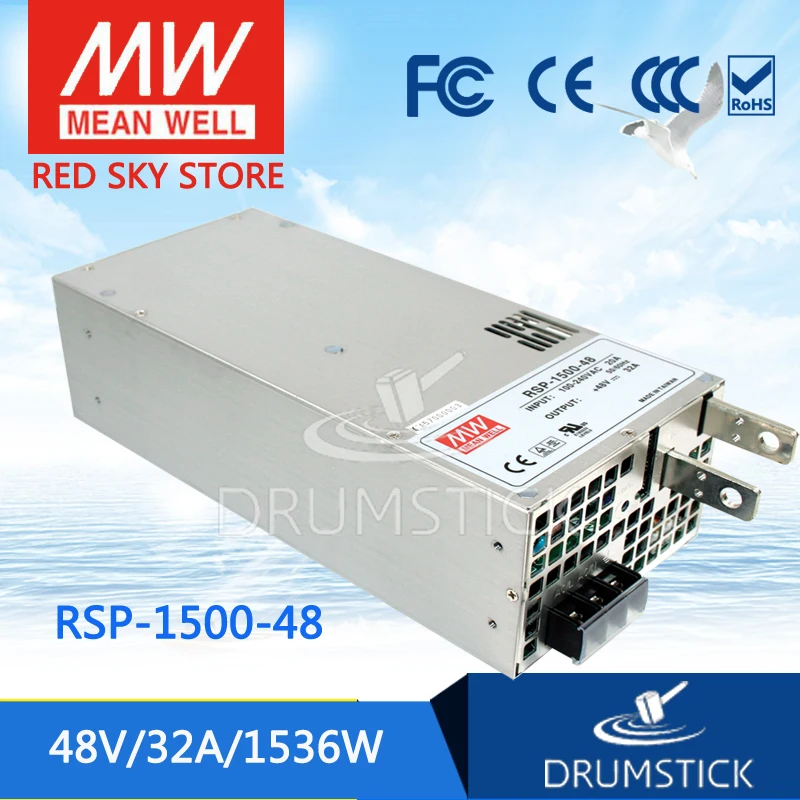 Специальное предложение товара MEAN WELL! RSP-1500-48 48V 32A meanwell RSP-1500 1536W один Выход Питание