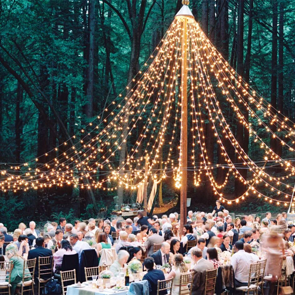 10M Led Globe Light String holiday Festoon Fairy party Lights Christmas outdoor Wedding tree lighting decoration