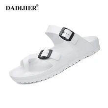 DADIJIER классические мужские сабо сандалии Летние слипоны с открытым носком шлепанцы Повседневное пляжная обувь Birken EVA шок Absord Сад Сабо ST268
