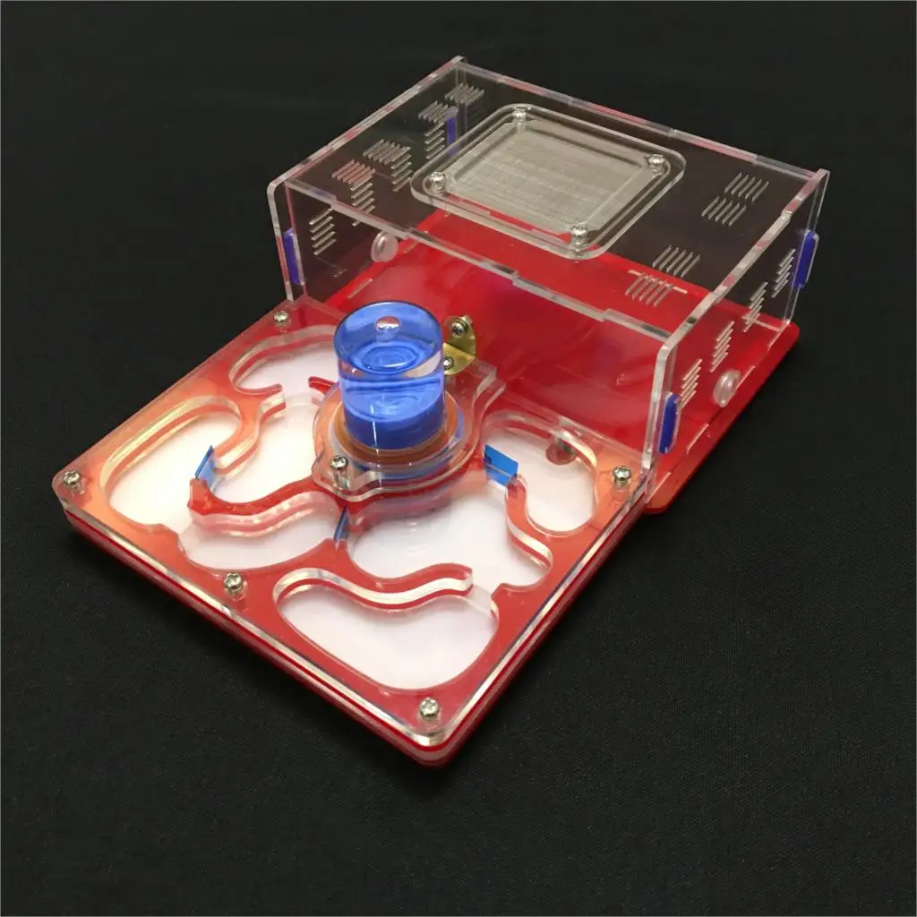 L size plane design 9color available ant farm acrylic moisture with feeding area, insect ant  villa pet advanced mania farm ants