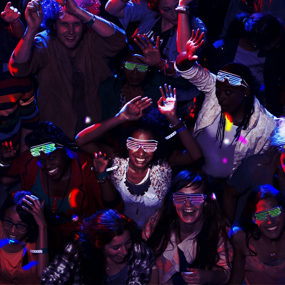 Новинка светодиодный мигающий светящийся Rave Festival неоновые вечерние ночной Светильник из проволоки украшение на Хэллоуин, свадьбу, день рождения