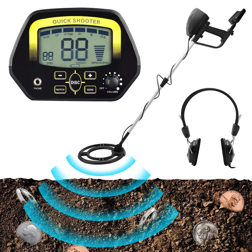 

High Sensitivity Upgrade MD4060 Metal Detector Gold Finder Digger Search Treasure Hunter Underground Detecting LCD Display