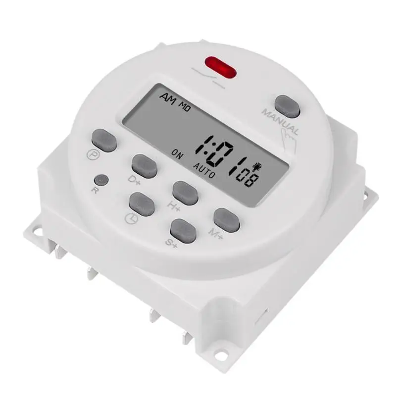 

2019 ABS 7 Days Programmable Computer Timer Switch Controller Digital Time Relay Resistive 16AMP Sensitive 8AMP Controlled
