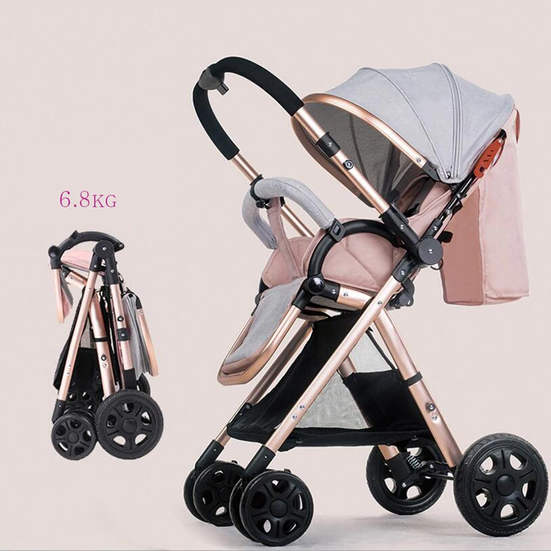 

2018 new high landscape folding stroller two-way implementation for 0-3 years old baby free delivery to South Korea