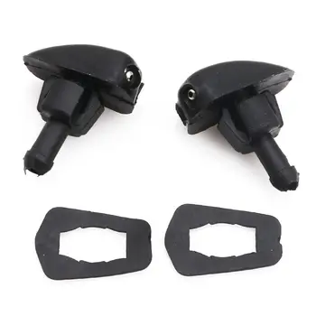 

2Pcs Black Plastic Car Auto Window Windshield Washer Spray Sprayer Nozzle