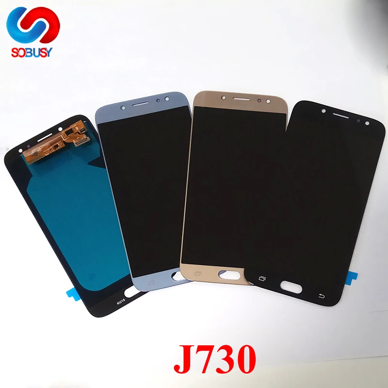 

Can Adjust Brightness J730F LCD J730FM Digitizer For Samsung GALAXY J7 Pro 2017 Display Touch Screen Digitizer J730 LCD Assembly