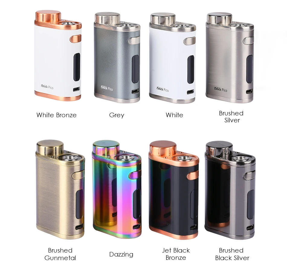 Eleaf Istick pico Mod электронная сигарета 75 Вт TC коробка мод Vape no melo 3 танк распылитель NO 18650 батарея испаритель