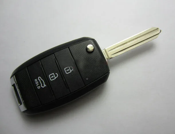 

Brand New Keyless Entry 3 Buttons Flip Folding Remote Key Shell Case For Kia K3 Fob Key Cover 2PCS/lot