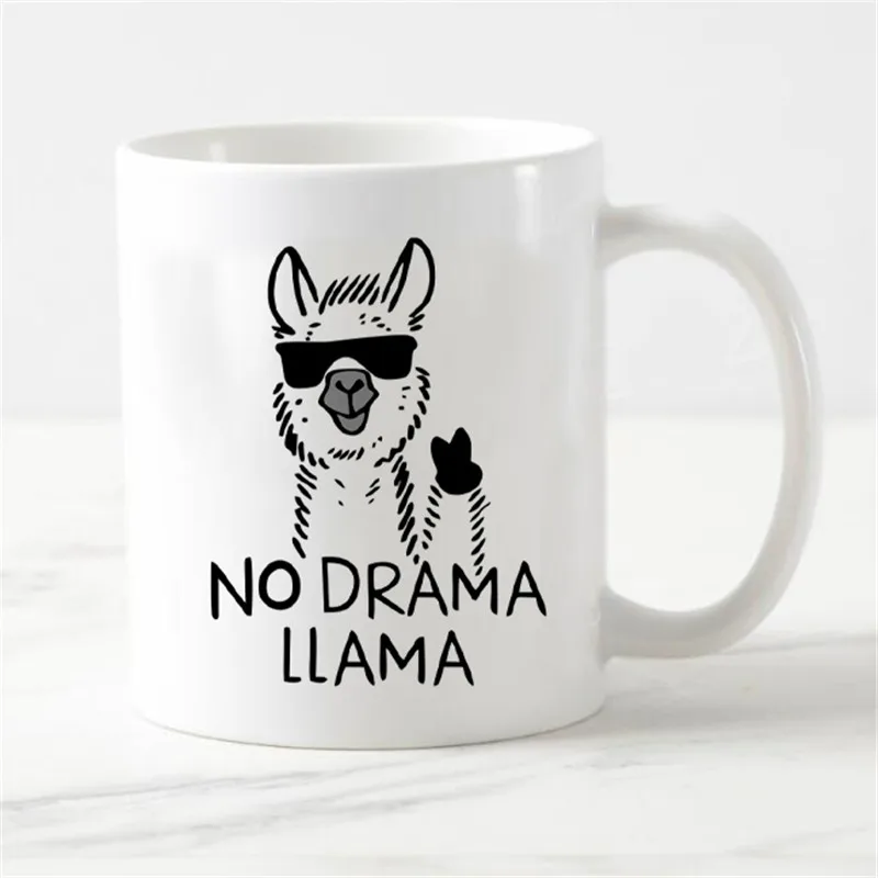 Забавная волшебная кружка No Prob Llama новинка кофейная без драмы чашка для чая