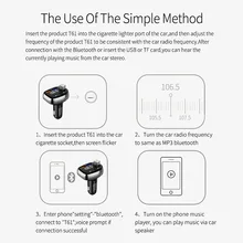 Автомобильный Bluetooth fm-передатчик с QC 3,0 usb порт для зарядки радио mp3-плеер дропшиппинг