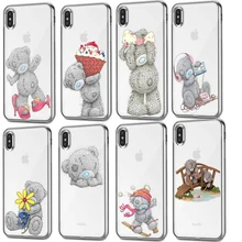Silicone coque de téléphone Pour iphone XS Max cas Tatty Teddy Moi À Vous Supporter coque de téléphone Couvre Pour iphone 11Pro 5 SE 6S 7 8plus XR cas(China)