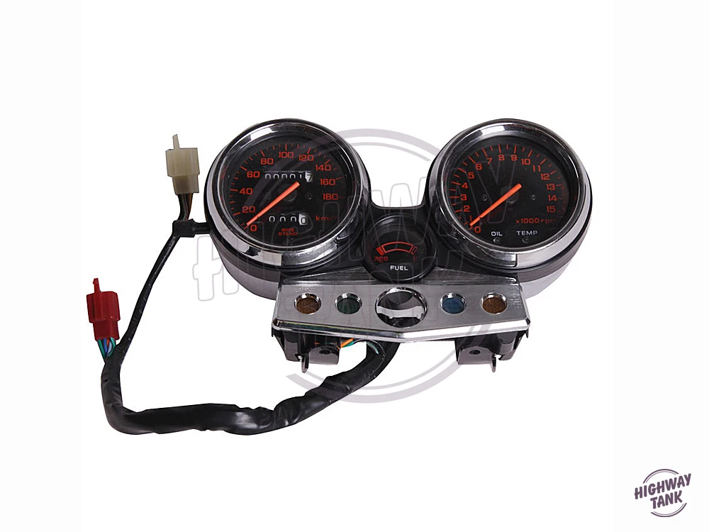 1 Set Motorcycle Tachometer Speedometer Meter Gauge Moto Tacho