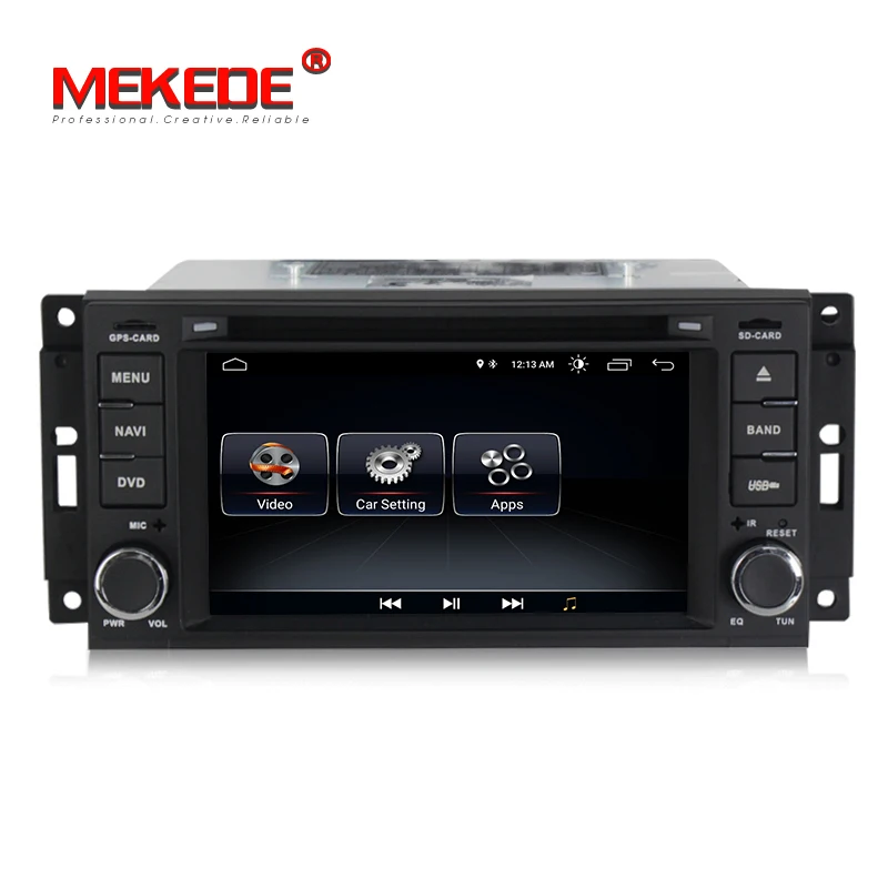 Discount MEKEDE Android 8.1  Car GPS navigation DVD player For JEEP Wrangler Compass Patriot Grand Cherokee Commander Dodg free shipping 1