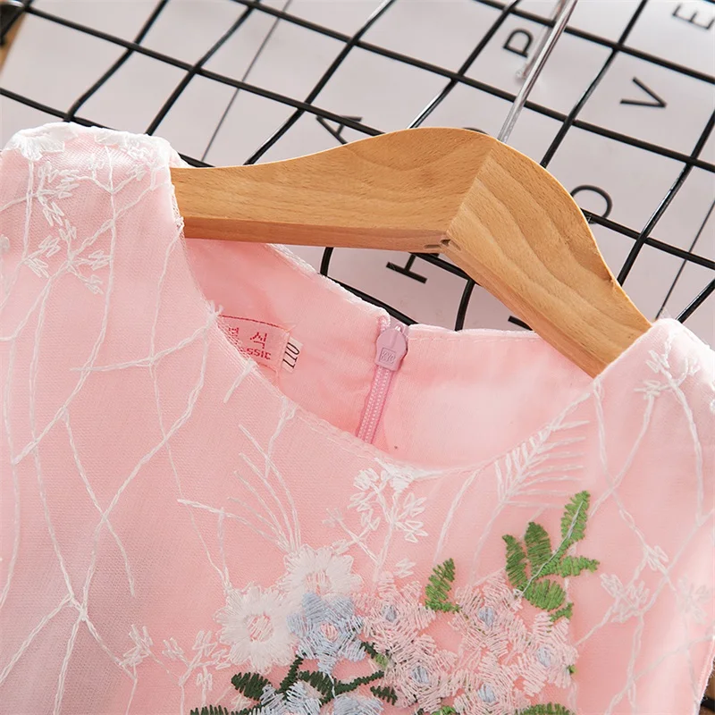 verão meninas flor vestido de princesa crianças