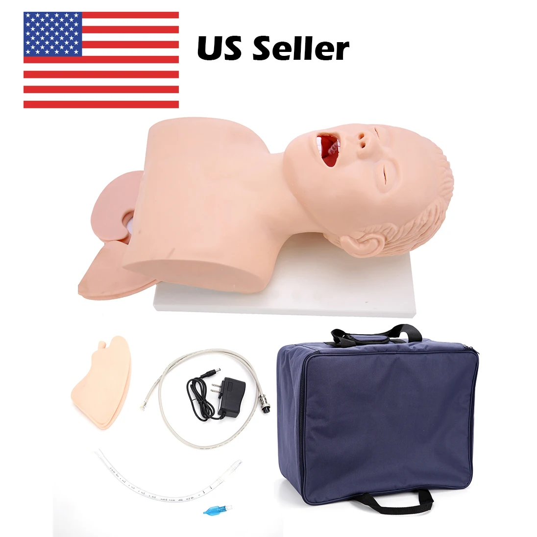

Electronic Adult Trachea Intubation Training Model Adult Intubation Head Model with Alarm Device Intubation Manikin Study Model