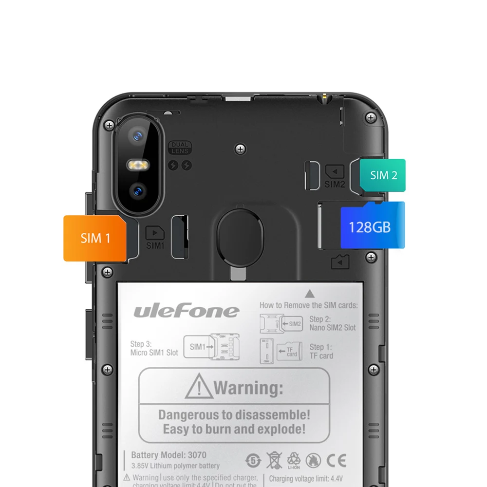 Мобильный телефон Ulefone S10 Pro, 5,7 HD+ 19:9, 2 Гб ОЗУ, 16 Гб ПЗУ, 16 МП, Android 8,1, MT6739WA, четырехъядерный, разблокировка лица, 4G, смартфон