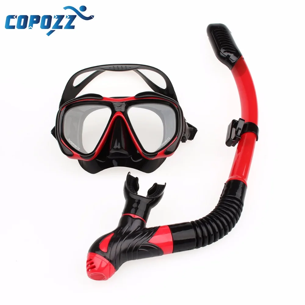 Copozz Dry Diving Snorkling Mask Anti Fog UV Waterproof Swim glass