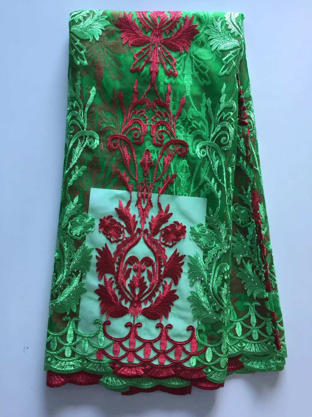 MAIGALAN French Mesh Tulle Lace Fabric African Embroidery High Quality Nigerian Net SML756-3 | Дом и сад