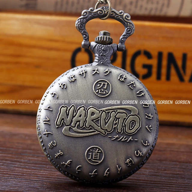 Naruto Vintage Leaf Figure Pocket Watch