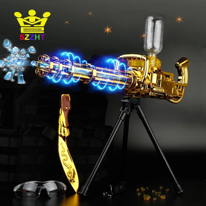 Electric Bursts Air Soft Bullet Jet Water Gun Toys Cannon Weapon Outdoor CS Game Paintball