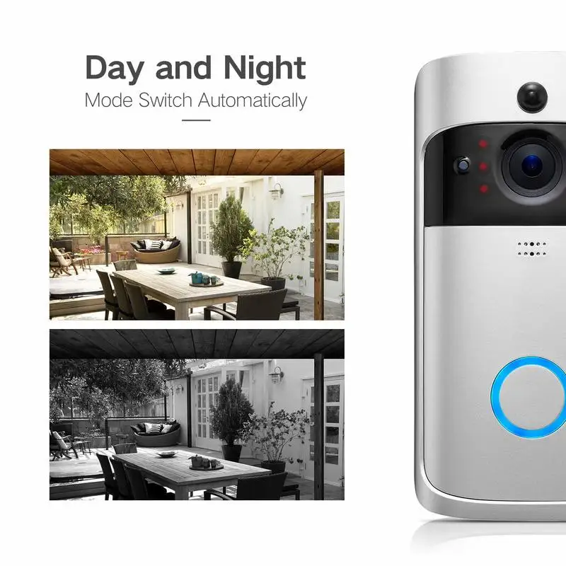 Умная WiFi видеокамера на дверной звонок визуальный домофон с ночным видением IP дверной звонок пульт дистанционного управления беспроводная домашняя камера безопасности
