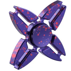 Четыре угла Краб звезда вращение длинный Tri-Spinner Fidget Металл EDC Спиннер ручной для детей взрослых Анти стресс игрушка