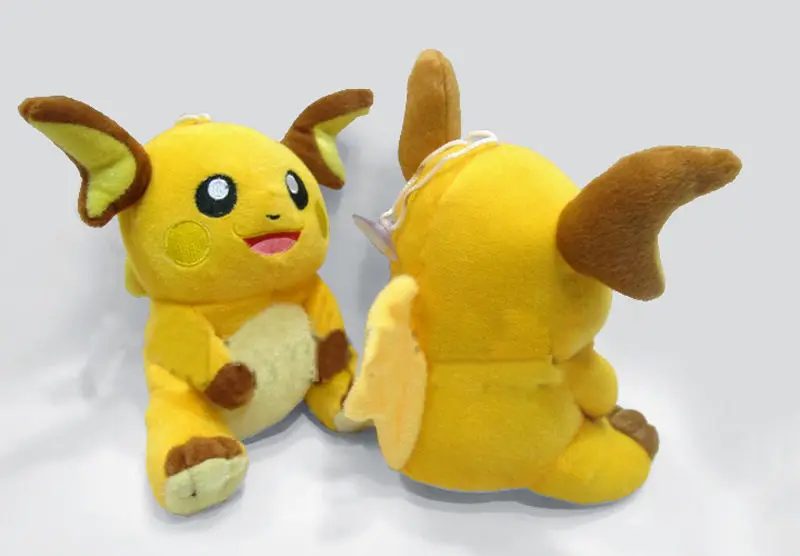 

New Raichu Toys Pichu Soft Plush Stuffed Animal Teddy Doll 7" Anime Baby Spiky-eared Dolls Christmas Gift